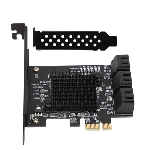 PCI-E SATA Expansion Card, 6-Port PCI Express SATA 3.0 Controller
