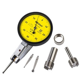 Mitutoyo 513-404-10A DIAL TI, MID, STD 0.8 mm, 3 μm Accuracy, 0.01 mm, Yellow