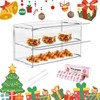YMJOINMX Acrylic Display Case 2 Layer Bakery Pastry Display Case
