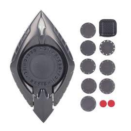 Metal Rotation Sensory Toy Reduce Anxiety Phone Holder Fingertip Rotating Stress Relief Toy with Stickers Grey