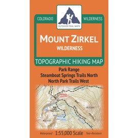 Outdoor Trail Maps Mount Zirkel Wilderness - Colorado Topographic Hiking Map (2019)