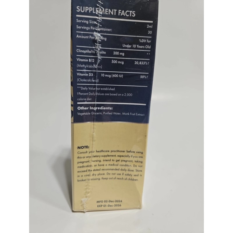 Itharoventis Zeolite Detox 2oz for Kids & Adults Clinoptilolite Exp