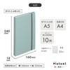 Lihit Lab N2421-14 Bi-Fold, Clear Book, Interchangeable Pockets, Mutual A5/A4,
