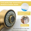 BRAVEBAR Gold Kitchen Faucet with Sprayer - Matte Brushed Gold
