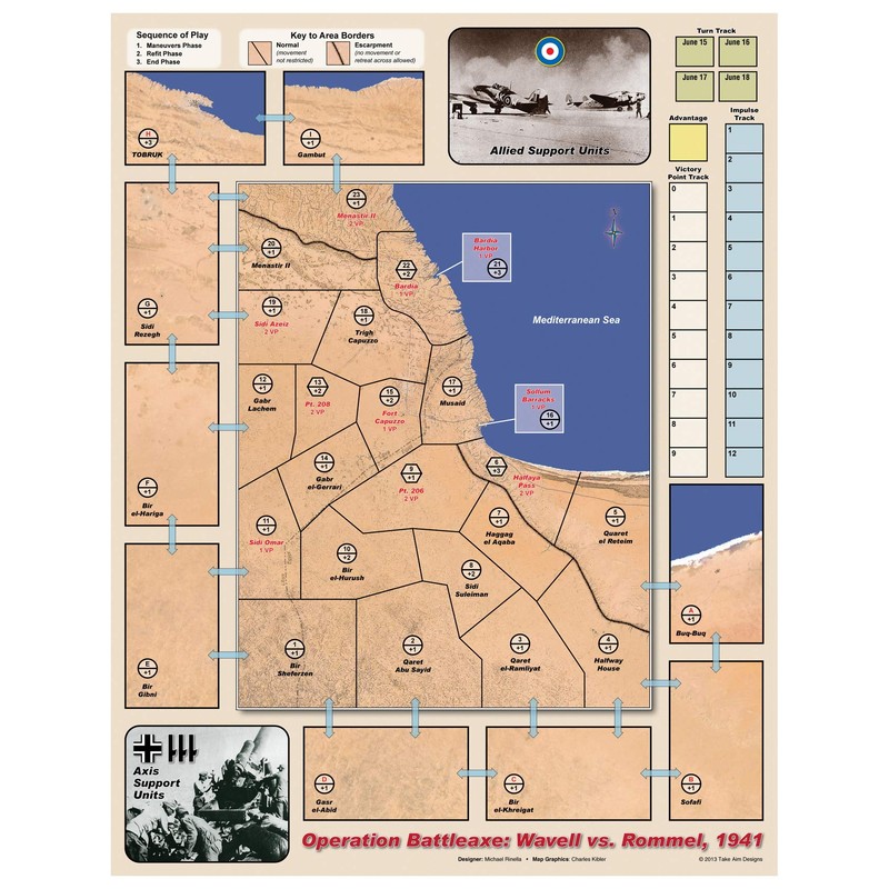 REV: Operation Battleaxe, Wavell vs. Rommel, 1941, Board Game