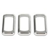 Chrome Plastic Rocker Switch Trim Compatible with Freightliners & Peterbilt