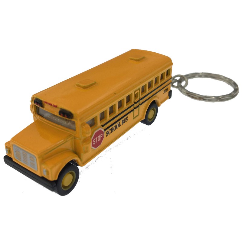 KiNSFUN Classic Mini School Bus 2.5 Inches Die Cast Metal