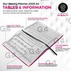 G4GADGET 2025 A4 Week To View Pink Diary Week On