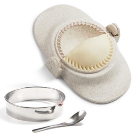 MUMSUNG Empanada Maker Press, 5 Inch Extra Large Dumpling Maker Set with Dough Cutter, Dumpling Mold Set for Pierogi, Pastelitos, Calzone, Turnovers, Chinese Dumpling 5"