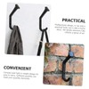 Ciieeo Railroad Spike Hooks 4pcs Coat Towel Door Cast Robe