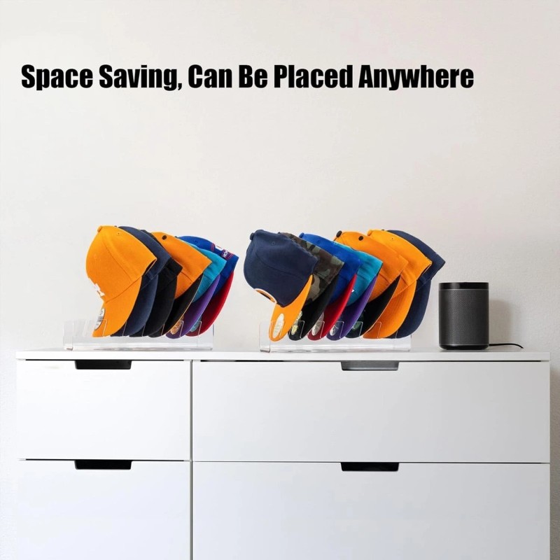 YADKEL 2 Pack Hat Stand for Baseball Caps Display and