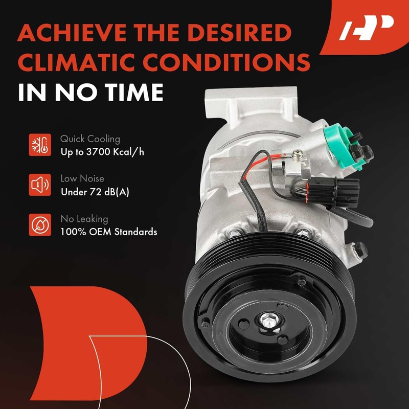 A-Premium Air Conditioner AC Compressor with Clutch Compatible with Hyundai