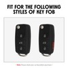 WORCAS Key Fob Case Carbon Fiber Pattern Silicone Cover Compatible