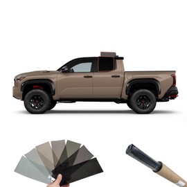 DIY MotoShield Pro 2mil Premium Professional Precut Nano Ceramic Window Tint Film Kit for (2024-2025) Toyota Tacoma Extended Cab (Rear Driver/Passenger 5%)