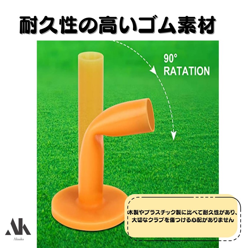 Akaaka Golf Long Rubber Tees Golf Tees for Practice Home