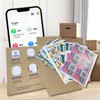 Color-Coded Cartoon QR Code Labels for Storage & Organization -