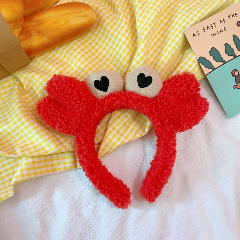 ledmomo Crab Headband Cute Plush Hair Band Hair Ornament Costume