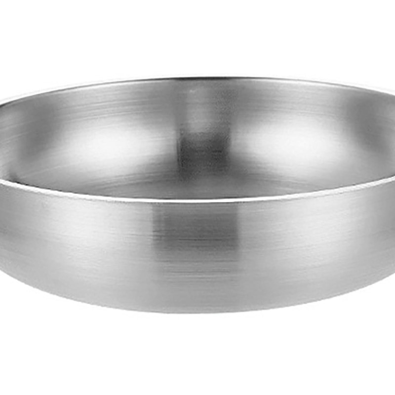 Stainless Steel Stockpot, 1350ml Induction Stock Pot Flat Bottom Skillet