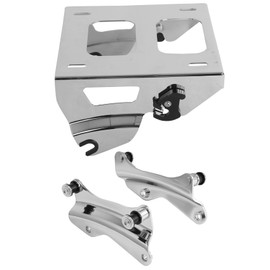 TCMT Chrome Solo Rack w/Docking Hardware Kit Fit For Harley 2014-2025 Touring Road King Road Glide Street Glide Electra Glide Pack