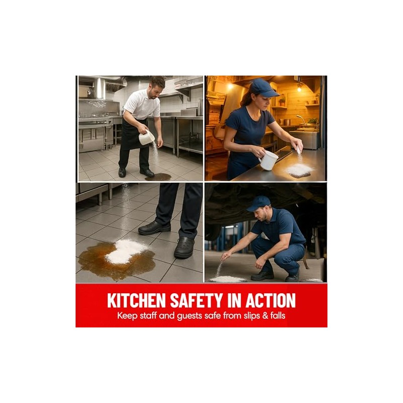SHURFOOT 3lb Non-Slip Oil Absorbent - Provides Ice Traction &