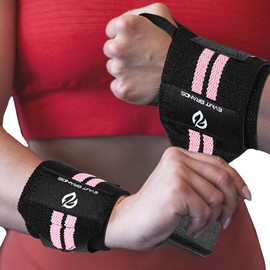 EVMT Premium Weightlifting Wrist Wraps 20" - Durable Wrist Straps for Weightlifting, Enhanced Wrist Support, Ideal Lifting Straps and Wrist Wraps for Weightlifting. Pink