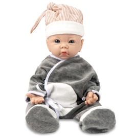 Vollence 17 inch Full Body Silicone Dolls Boy Anatomically Correct Real Silicone Baby Dolls Toys for Kids Toddlers Child Children Birthday Chirstmas Gifts - Boy