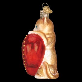 OLD WORLD CHRISTMAS I LOVE MY CAT HEART CHRISTMAS ORNAMENT 30051