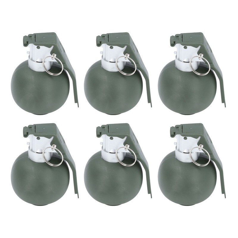 6PCS Kids Hand Grenades Toy with Realistic Sound Light Effect