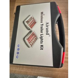 Airand Wireless Trailer Lights with Anti-Loss Steel Cable, Magnetic Wireless Tail Lights for Trailer, Waterproof LED Rechargeable Tow Lights Kit for Trucks RVs Campers Boats Caravans Wreckers Towing