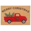 Nedia Home Superscraper Coir Door Mat - Merry Christmas Design,