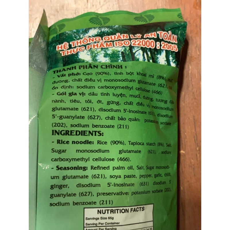 Binh Tay 10 pack, 2.3oz] Binh Tay Pho Chay Vegetarian