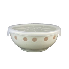 Gold Five AM-DT005 Dot Pattern (White) Non-Wrap Pot, Medium
