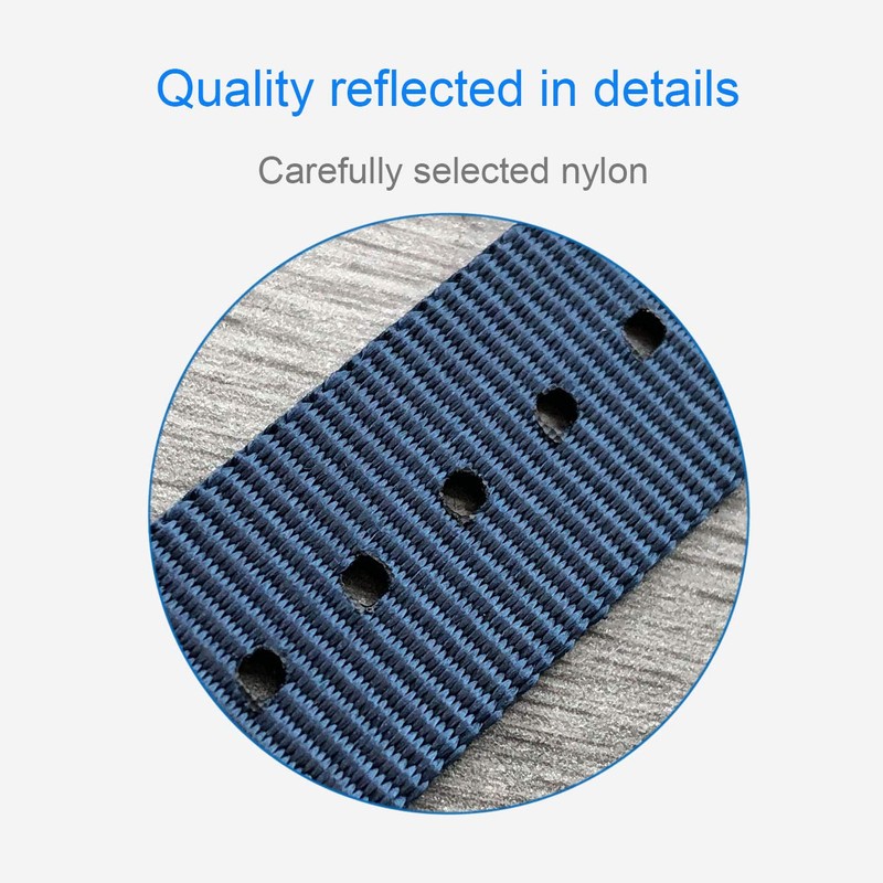 [MZBUTIQ] Nylon Watch Strap Band Replacement Thin Rose Gold Buckle