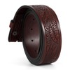TRIWORKS Western Belt for Men without Buckle Cowboy Leather Belt