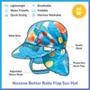 Nozone Better Baby Flap Sun Hat, Wide Brim Breathable Beach