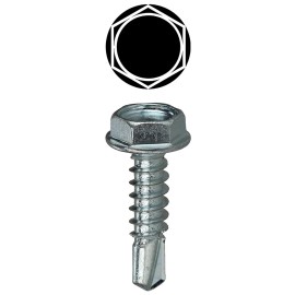 LH DOTTIE L.H. Dottie TEKHW812 #8 1/2" Zinc Plated Self Drilling Screw