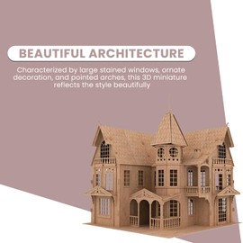 Bird’s Wood Shack Fantasy Mansion – Easy-to-Assemble – Fun & Educational Original 3D Puzzle Wooden Doll House