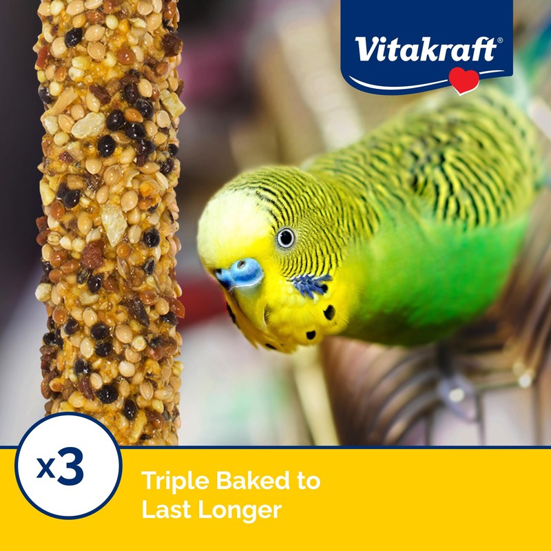 Vitakraft Crunch Sticks Parakeet Treat - Pet Bird Treat Toy