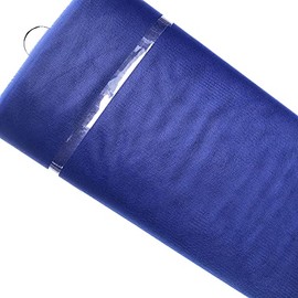 Phantomon 54" by 40 Yards (120 ft) Fabric Tulle Bolt for Wedding, Decoration, DIY Project, Gift Ribbon, Tutu Skirt Sewing Crafting, Chair Sash Bow (Navy Blue)