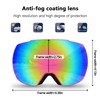 OULAIQI Ski Snow Goggles,OTG UV400 Protection,Anti Fog Skiing,Skating,Snowboarding,Snowboard Goggles For