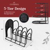 Pan Organizer - Silicone-Coated Non-Slip 12" Heavy Duty Skillet Rack