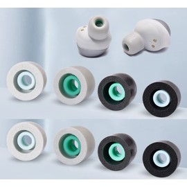 Zotech 4 Pairs Replacement Memory Foam Ear Tips for Sony WF-1000XM4 (2 Pair Gray and 2 Pair Black)