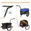 NICEDACK Towing Hitch for Bicycle, Coupling Load Trailer, Galvanised Steel