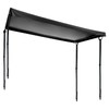 QWORK® Rear Barn Door Awning Cover, 600D Oxford Fabric Waterproof