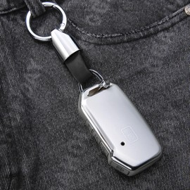 BA735 for Kia Key Fob Cover Fits 2018-2025 Sportage,K5,Telluride,Cadenza,Seltos,Stinger,Forte,NIRO,EV6,Sorento,Soul Case Accessories TPU Protector 5 Buttons Sliver