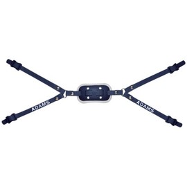 Adams USA GEL-50-4D 4-Point High Football Chin Strap with D-Rings, Navy Blue
