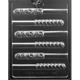 Grandmama's Goodies M242 Swirl Pretzel Lollipop Lolly Chocolate Candy Soap Mold with Exclusive Molding Instructions … (1)