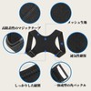 姿勢サポーター 姿勢ベルト 猫背矯正 背筋補正 ベルト サポーター 男女兼用 (M)