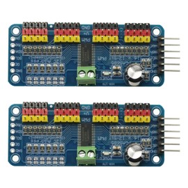 2PCS PCA9685 16 Channel Servo Controller 16 Ch 12-bit PWM Servo Motor Driver I2C IIC Module for Arduino Servo Motor Robot