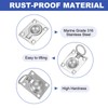 PATIKIL 1-7/8" x 1-1/2" Flush Pull Ring Handle, 2pcs 316
